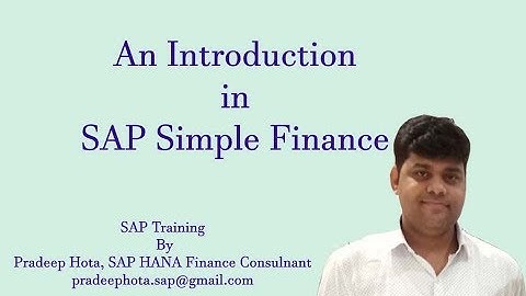 SAP Simple Finance Training | S4 HANA Simple Finance | SAP S4 HANA Finance