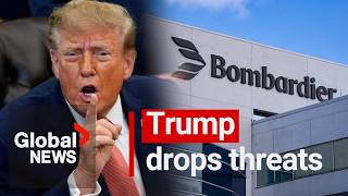 Trump walks back threat against Canadian jet maker Bombardier
