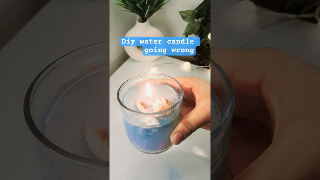 DIY Water Candle FAIL 💧🔥 | What Went Wrong?!