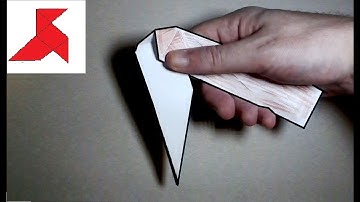 How to make a folding knife out of A4 paper