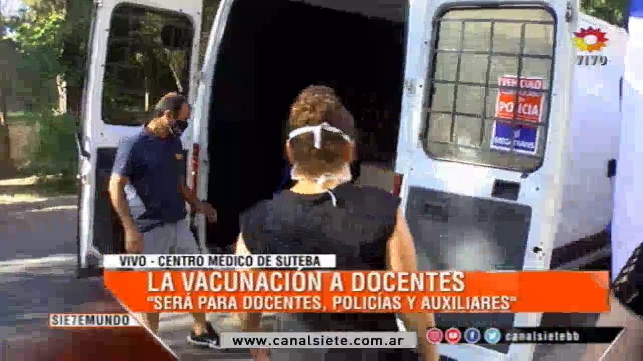 La vacunación a docentes. Se hará en el Centro Médico de Suteba