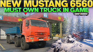 New Mustang 6560 Must Own Truck in SnowRunner With Unique Add-ons You Should Must Try.