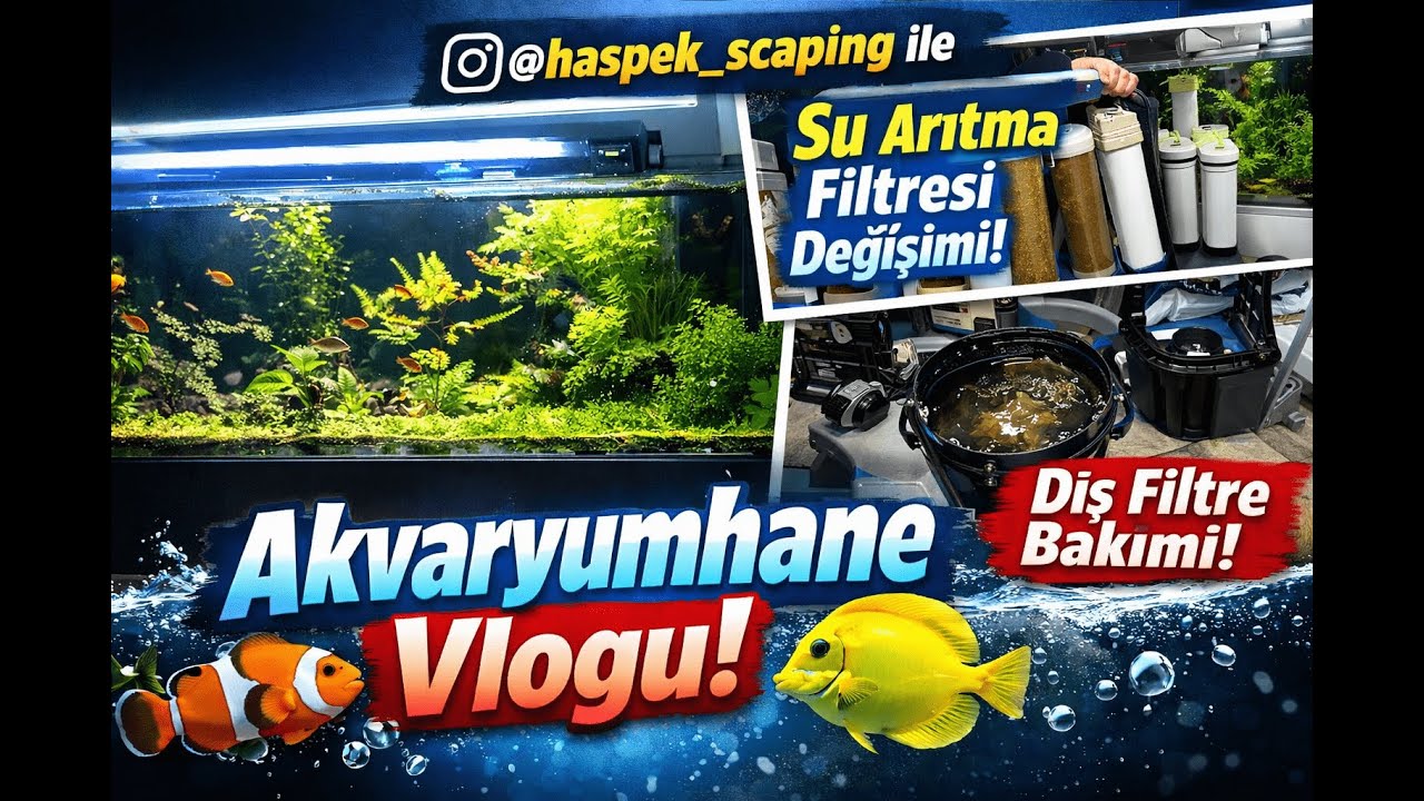 Akvaryumhane Günlüğü 🐠 | @haspek_scaping Dış Filtre Bakımı ve Arıtma Sistemi
