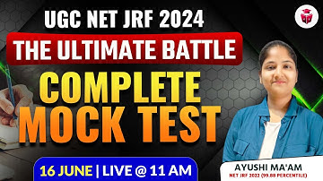 UGC NET Commerce Revision | UGC NET Commerce Mock Test & Most Important Questions | Ayushi Mam