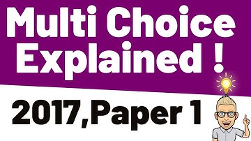 2017 OCR A A-level Chemistry Paper 1 Multiple Choice Questions Explained - Paper 01 June 2017