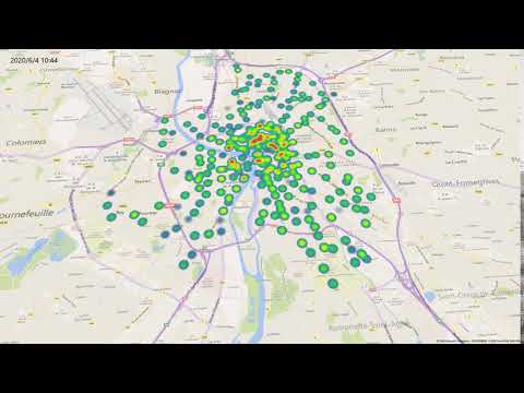 Vélo Toulouse-carte de chaleur