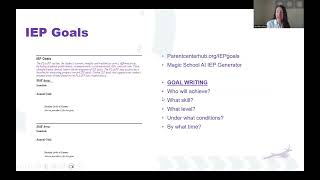 IEP Performance Template: Section 2