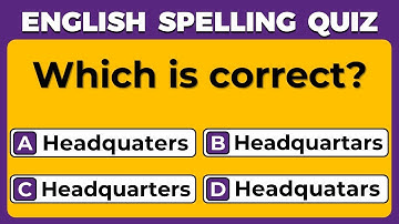 English Spelling Quiz! COMMONLY MISSPELLED WORDS IN ENGLISH. #39