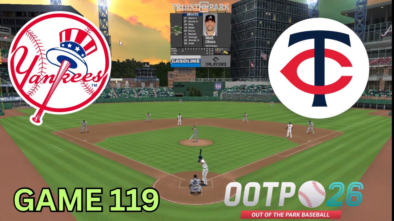 Game 119 Yankees Vs Twins Epic Ootp Baseball Showdown Bronx