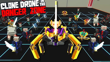 "TABS MODE" IN CLONE DRONE! - Workshop Challenges - Clone Drone In The Danger Zone Gameplay