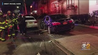 Garbage Truck Destroys Bronx Cars