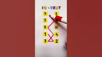 IQ test Draw a line with numbers 1 to 10 #puzzle #maths #quiz