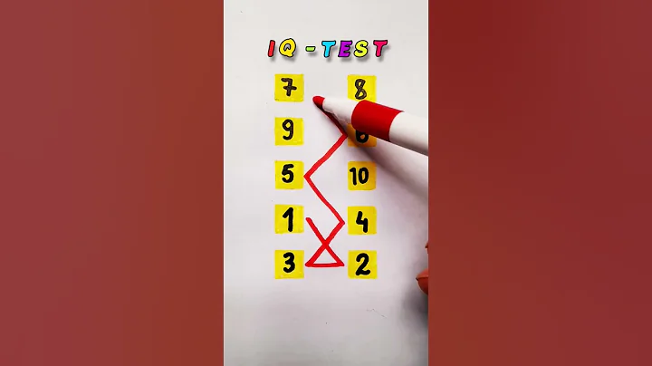 IQ test Draw a line with numbers 1 to 10 #puzzle #maths #quiz