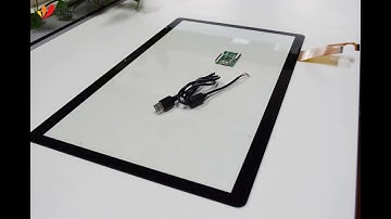 21.5" glass+glass capacitive touch screen panel with USB interface