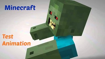 Very Short Minecraft Walk Cycle Test Animation