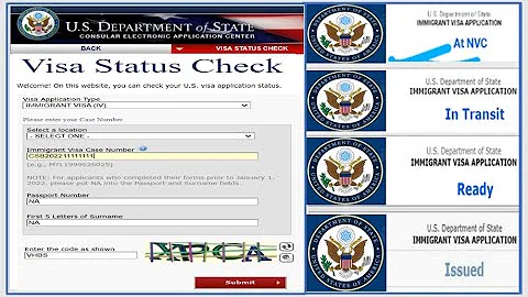 Visa Status Check (CEAC) /At NVC / In transit/ Ready /Issued/ Refused / Administrative Processing