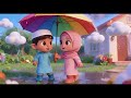 Rain Rain Go Away 🌧️ Islamic Kids Song | Thank You Allah Song ☀️