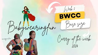 Back Wrap Cross Carry | BWCC bunched - Carry of the week 2 - Base size - backcarry  #babywearingfun