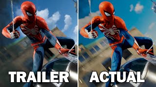 SPIDER-MAN PS4: E3 Trailer vs. Retail Game Comparison | Graphics and Gameplay