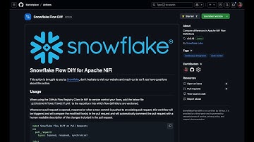 Snowflake Flow Diff GitHub action for Apache NiFi