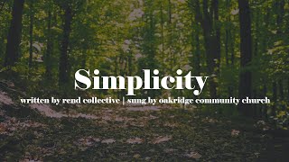 Simplicity | Rend Collective | Live Worship Recording with Oakridge Community Church
