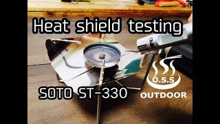 Results of Heat Shield Testing SOTO FUSION ST-330,フュージョンの遮熱板の効果測定,Camping DIY,趣味は湯沸かし