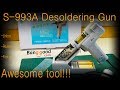 S-993A Electric Solder Sucker / Desoldering Gun from banggood [unbox - review - first test]