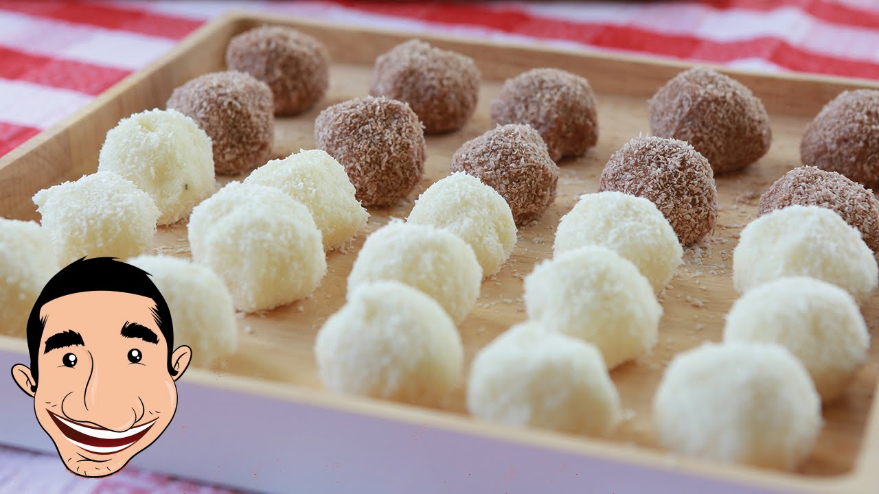 Coconut Balls Recipe | Gluten Free & No Bake Coconut Balls | Vincenzo