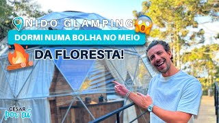 ME HOSPEDEI em UMA CABANA BOLHA em SÃO BENTO DO SAPUCAÍ, SP | NIDO GLAMPING - É CONFORTÁVEL?