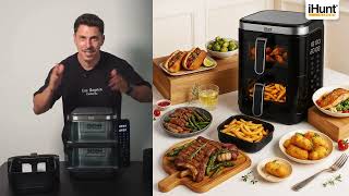 Friteuza cu aer cald iHunt Bro Air Fryer 11L Dual Stack