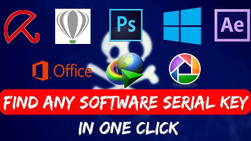 how to find serial key of any software for free
