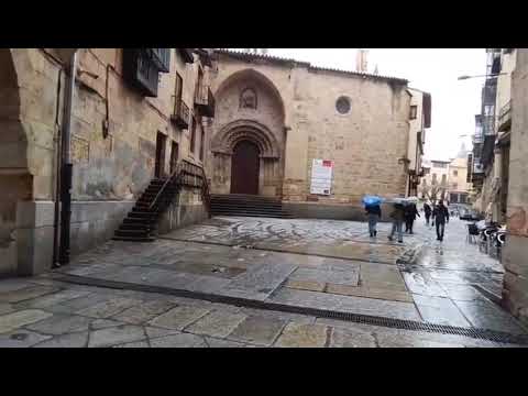Plaza Mayor de Salamanca con nieve
