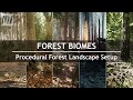 Mawi tutorial  forest biomes  procedural forest landscape setup