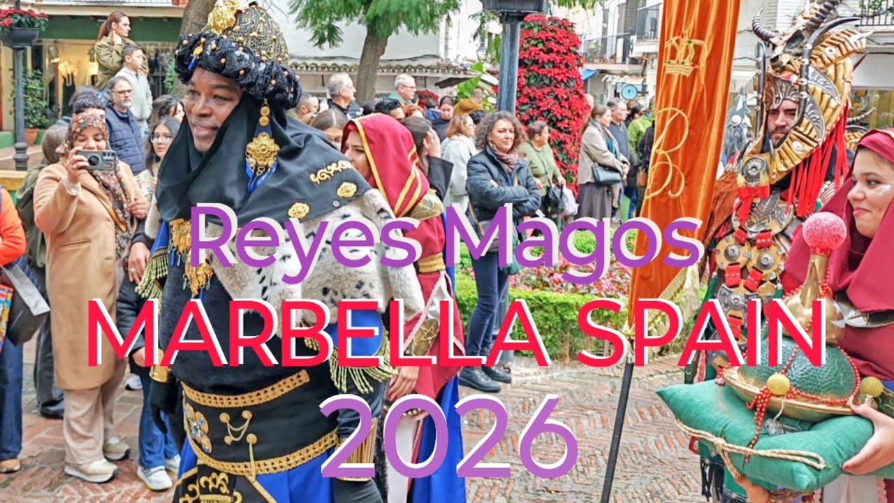 Pasacalles de Guardia Real de Sus Majestades Los Reyes Magos de Oriente MARBELLA Spain 3 enero 2026