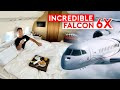 Flying new dassault falcon 6x  transatlantic to paris