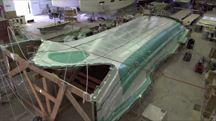50ft Yacht Resin Vacuum Infusion Timelapse