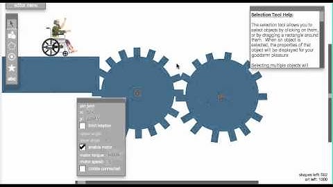 How to make gears in Happy Wheels