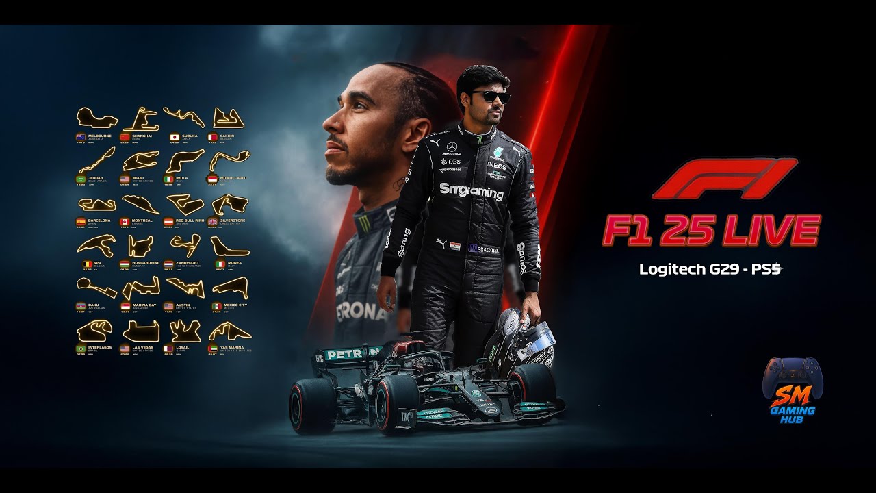 F1 25 practice  ps5 gameplay | Malayalam with Logitech G29 