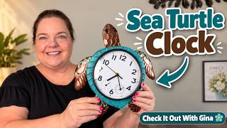 Turtle Outdoor Clock Waterproof for Patio Pool Garden Home