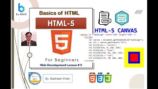 Learn Basics of HTML 5 Lesson #9 CANVAS