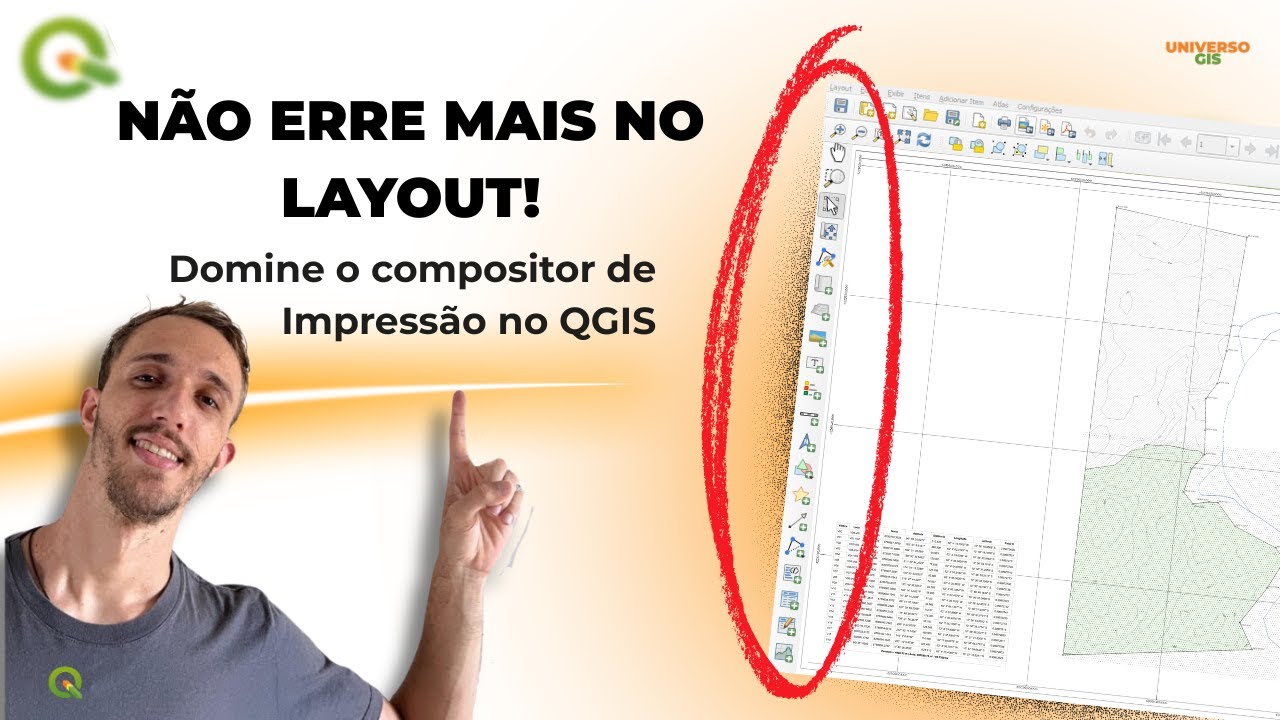 Como Usar o Compositor de Impressão no QGIS [Plantas e Mapas Profissionais do Zero]