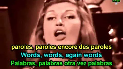 Dalida: Paroles Paroles with French & English Lyrics Subtitles
