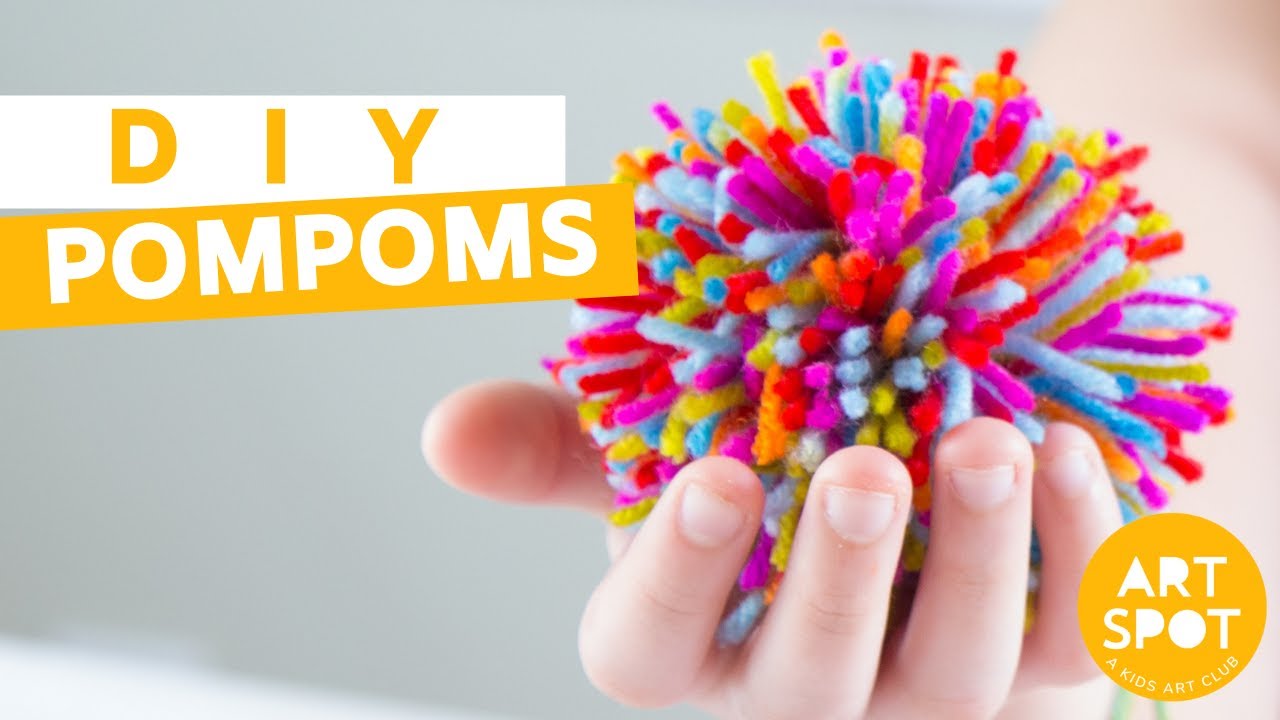 Easy DIY Pompoms for Kids 