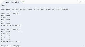 MySQL bin строковая функция