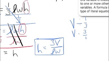 1.4 Rewriting Equations and Formulas