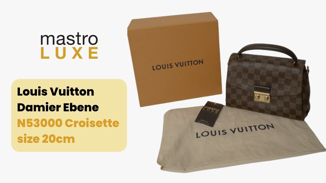 Louis Vuitton Croisette Damier Ebene N53000 Unboxing (No Commentary) 