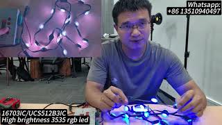 DC12V 20mm 0.72W 16703 dmx512  digital led pixel string #20mmleddot #pixellights #20mmpixellights