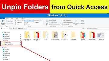 How to Remove Folders from Quick Access in Windows 10 / 11?