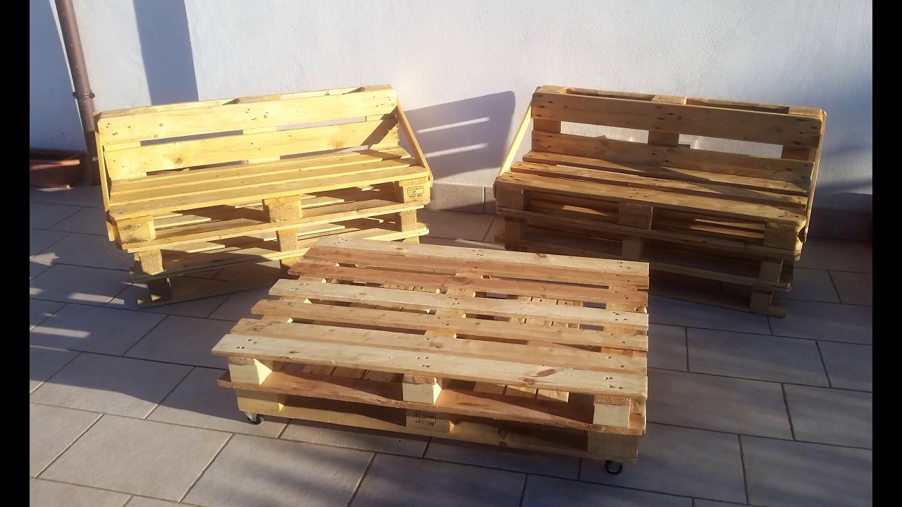 Tutorial pallet faidate come costruire un divanetto, un tavolino e ... Costruire con il legno fai da te