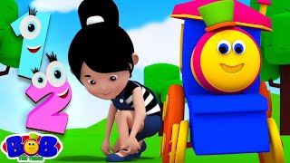 One Two Buckle My Shoe + More Nursery Rhymes & Cartoon Videos by Bob The Train